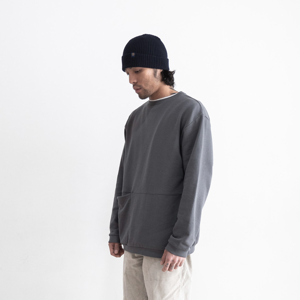 ML pocket sweater_gray